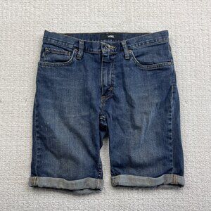 Vans Cuffed Denim Shorts Blue Jean Women’s Sz 28 Casual Summer Skate Style